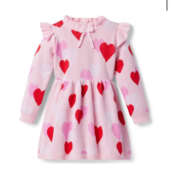 Janie and Jack Other - VALENTINES HEART SWEATER DRESS